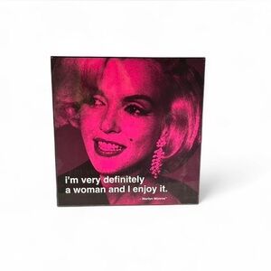 Marilyn Monroe 12 x 12“ wall art “Quote” Plaque